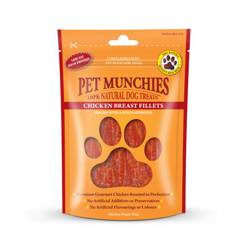 Pet Munchies Natural Chicken Breast Fillets Dog Treats
