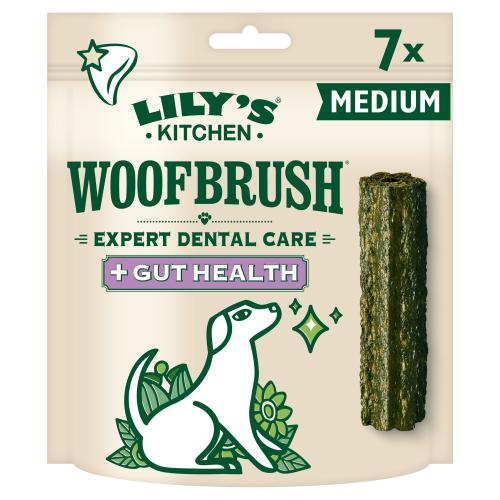 Lilys Kitchen Gut Health Woofbrush Dental Chews for Dogs
