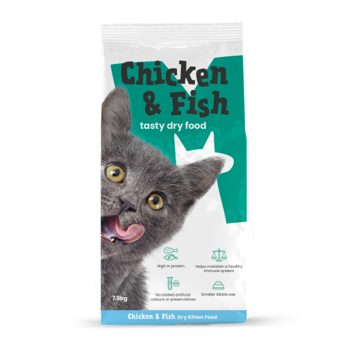 Monster Pet Foods Chicken & Fish with Rice Dry Kitten Food