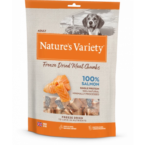 Natures Variety Freeze Dried Salmon Real Chunks Dog Food