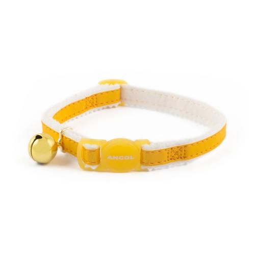 Ancol Reflective Safety Buckle Cat Collar in Yellow