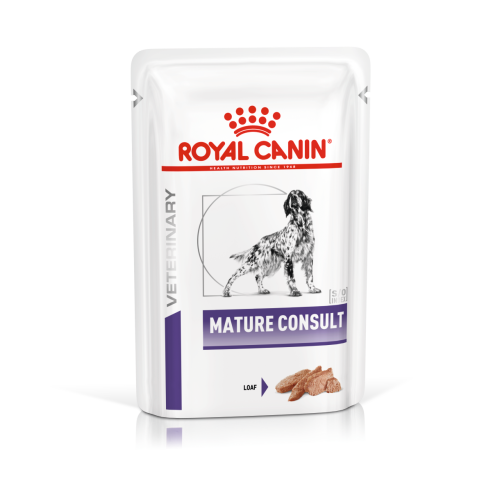 Royal Canin Veterinary Diets Mature Consult in Loaf Senior Wet Dog Food