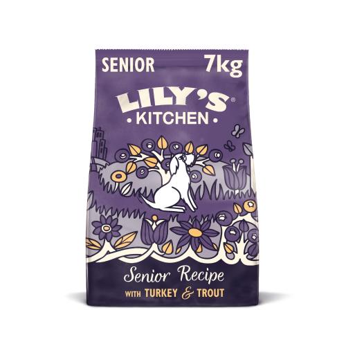 Lilys Kitchen Senior Recipe Turkey & Trout Complete Dry Food for Dogs