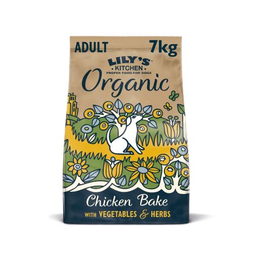 Lilys Kitchen Organic Chicken & Vegetable Bake Complete Dry Food for Dogs