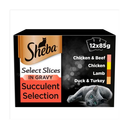 Sheba Select Slices Succulent Collection in Gravy Wet Adult Cat Food