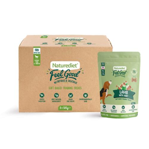 Naturediet Feel Good Lamb with Mint Soft Baked Training Treats for Dogs