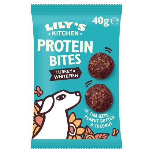 Lilys Kitchen Turkey & Whitefish Protein Bites Dog Treats