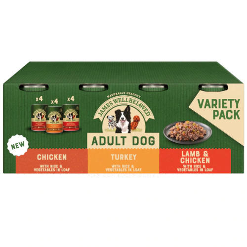 James Wellbeloved Variety Pack in Loaf Wet Adult Dog Food