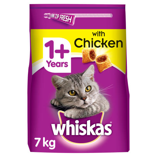 Whiskas 1+ Complete Chicken Dry Adult Cat Food
