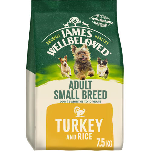 James Wellbeloved Turkey & Rice Small Breed Dry Adult Dog Food