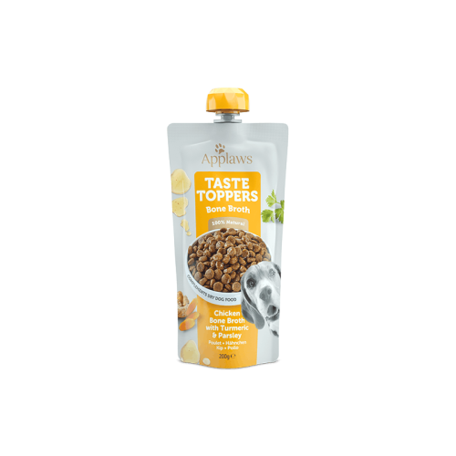 Applaws Taste Toppers Chicken Bone Broth with Turmeric & Parsley Wet Dog Food