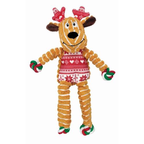 KONG Holiday Floppy Knots Reindeer Dog Toy