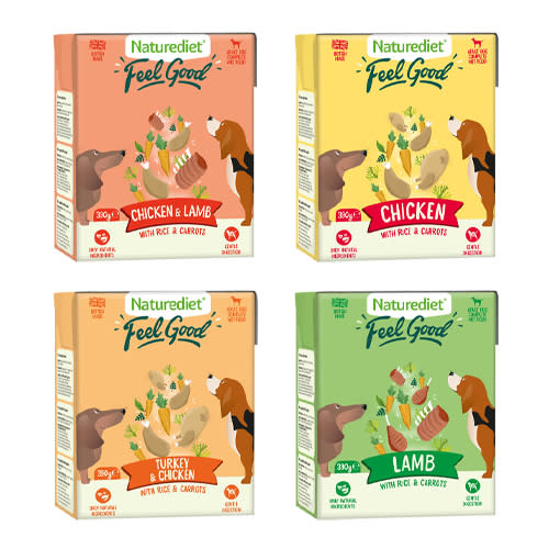 Naturediet Feel Good Selection Pack Wet Adult Dog Food Cartons