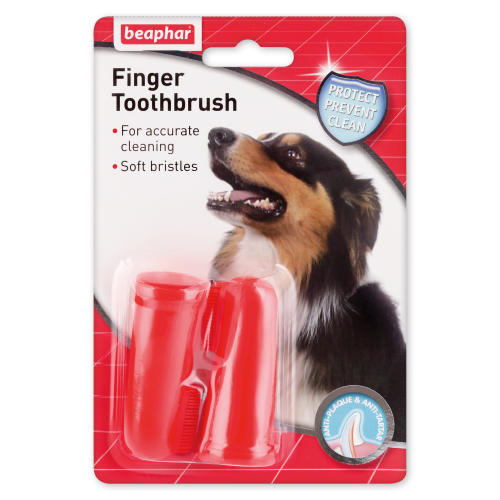 Beaphar Finger Toothbrush Twin Pack for Cats & Dogs