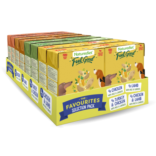 Naturediet Feel Good Selection Pack Wet Adult Dog Food Cartons