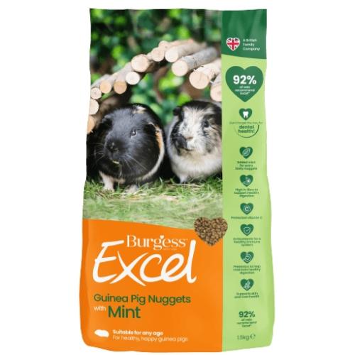 Burgess Excel Nuggets with Mint Guinea Pig Food