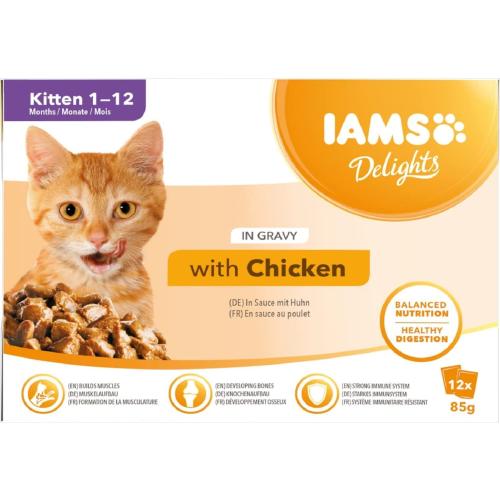 IAMS Delights Chicken in Jelly Kitten Wet Cat Food