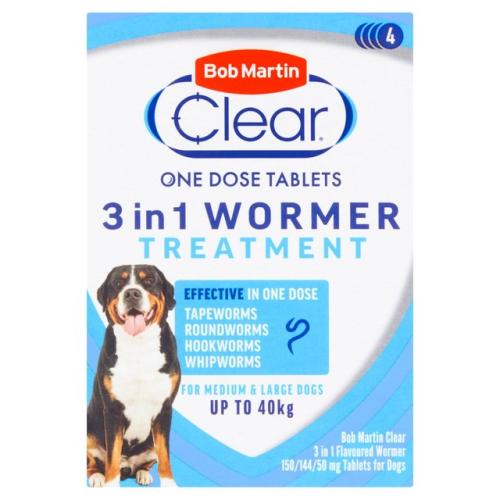 Bob Martin Clear 3 in 1 Dog Wormer