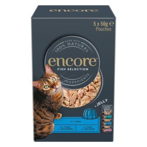 Encore Pouch Multipack Fish Selection Wet Adult Cat Food