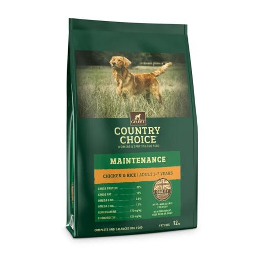 Gelert Country Choice Maintenance Chicken & Rice Dry Dog Food