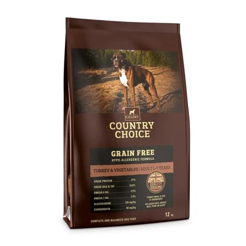 Gelert Country Choice Grain Free Turkey & Veg Adult Dry Dog Food