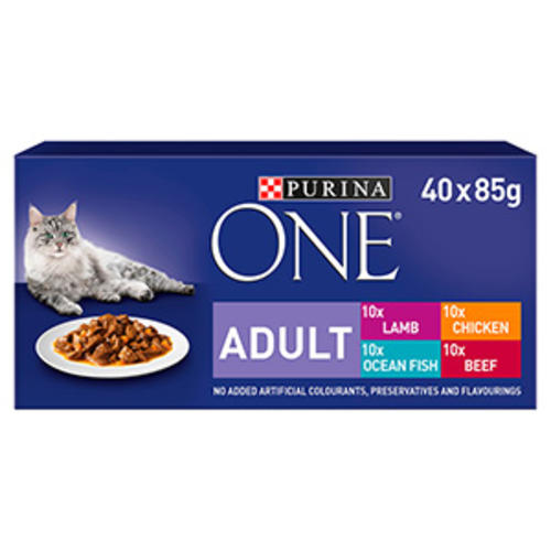 Purina One Adult Pouch Mixed Wet Cat Food