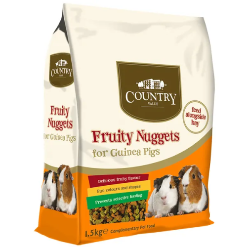 Country Value Fruity Nuggets for Guinea Pigs