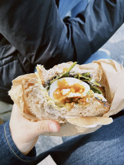 Egg sandwich from Kubuś cover