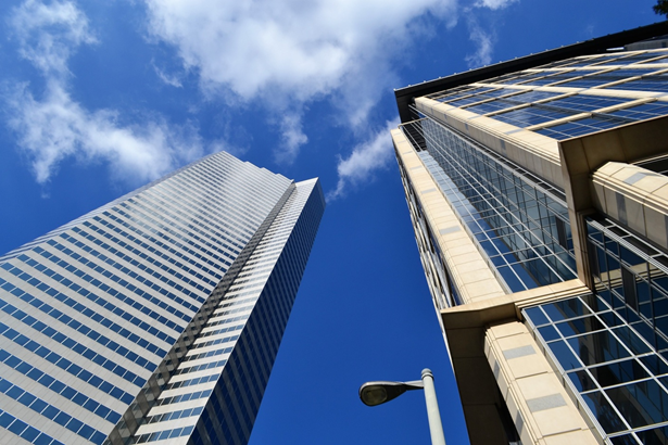 A corporate building