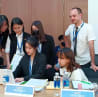 I've taught thousands of students in 5 countries. Here we prepare mock United Nations debates.