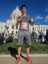 Joe ran a marathon