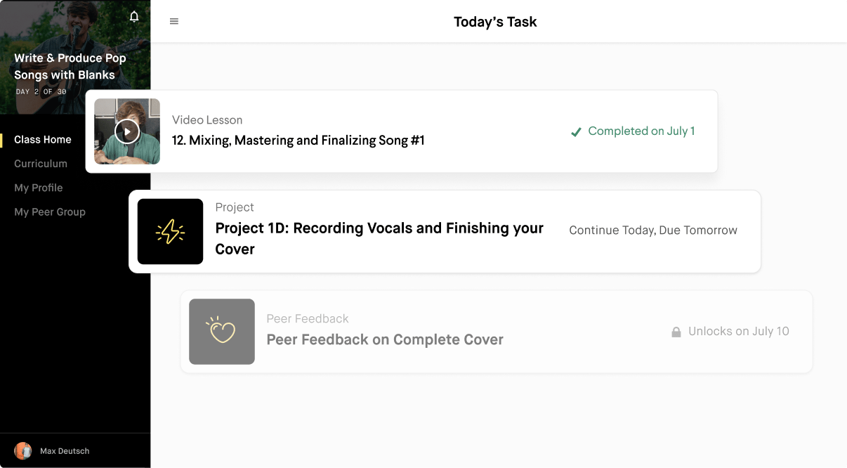 Create three songs of your own with guided assignments that break down the process