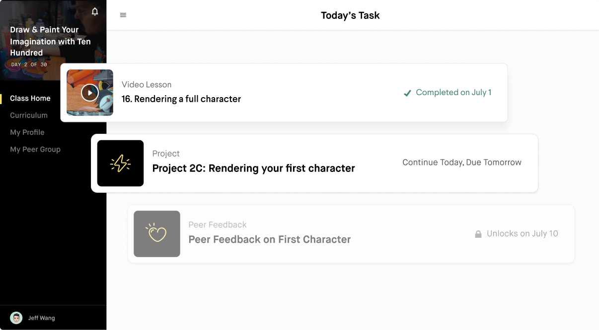 Create an imaginative painting own with guided assignments that break down the process