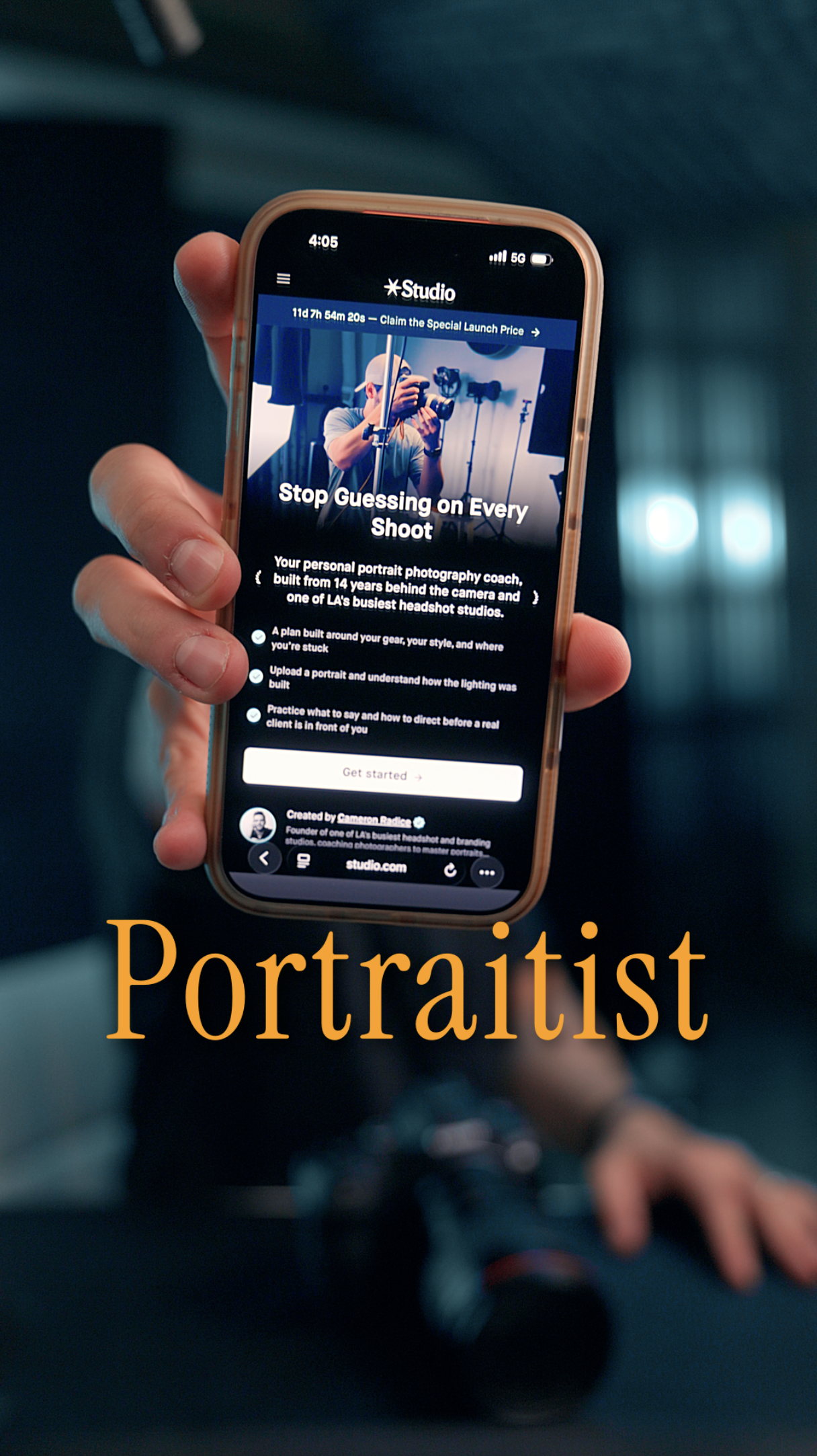 Portraitist Launch REEL_Marketing Page