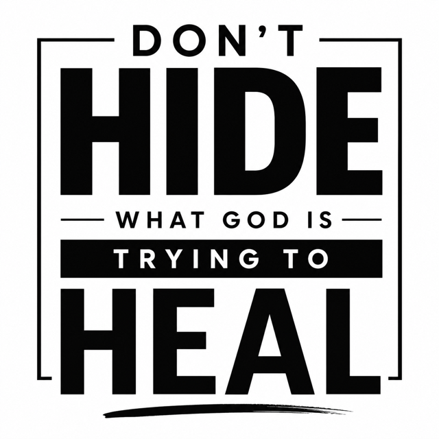 Don't Hide What God Is Trying To Heal!