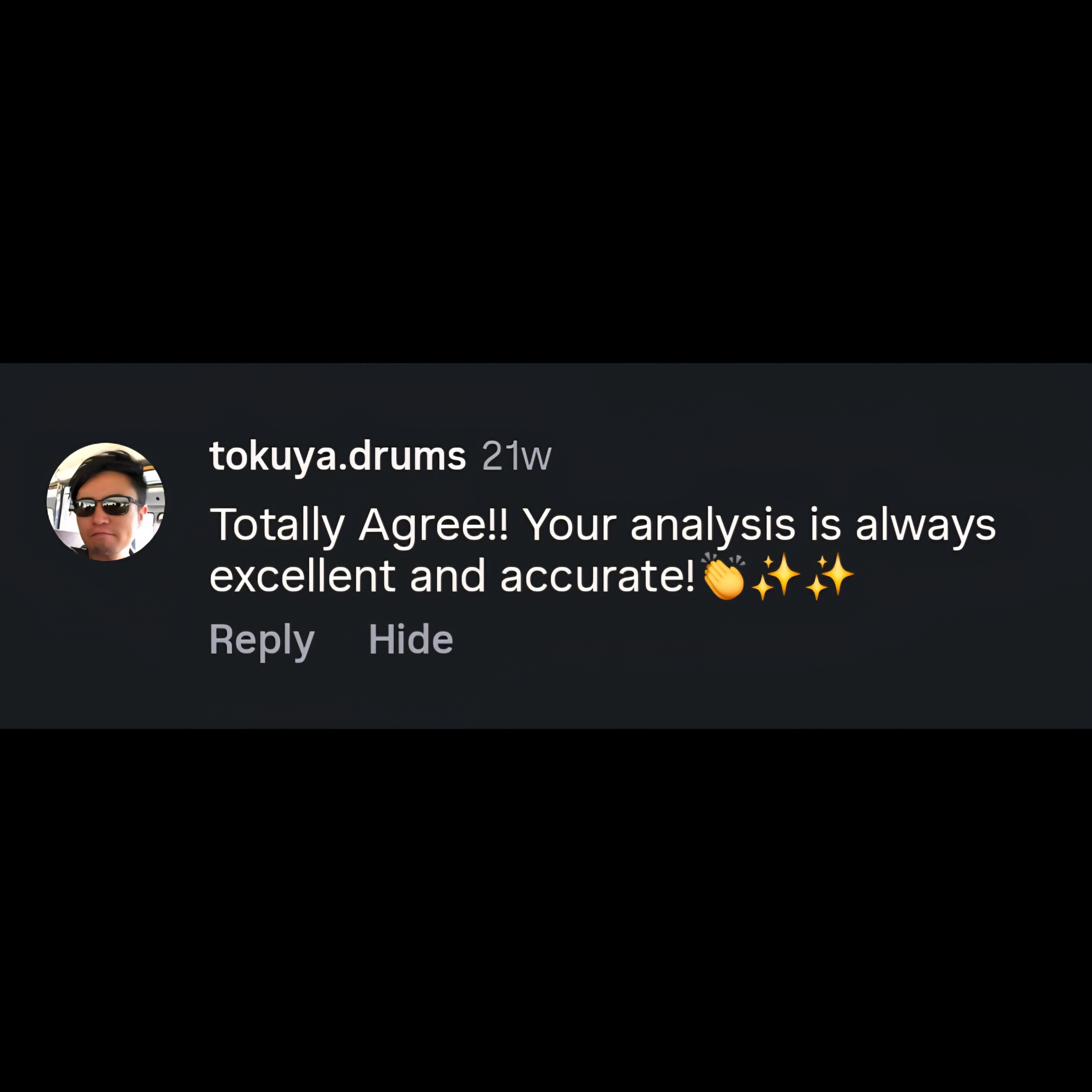 tokuya.drums testimonial photo