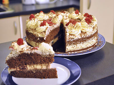 Black Forest Gateau cross section