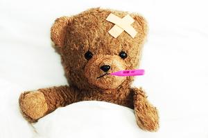 Sick teddy bear