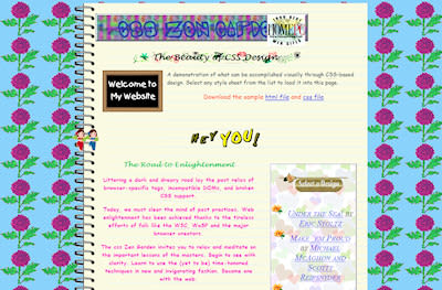 CSS Zen Garden - Geocities 1996