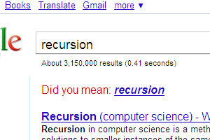 Did you mean recursion?