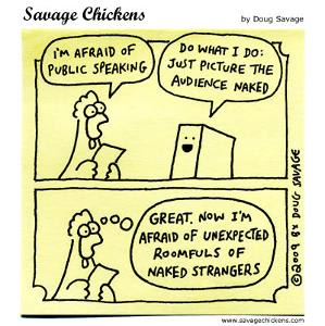 Chicken public speaking