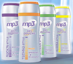 mp3 gel douche