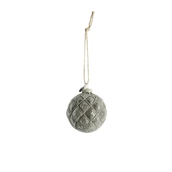 Norille bauble H9 cm. dark grey