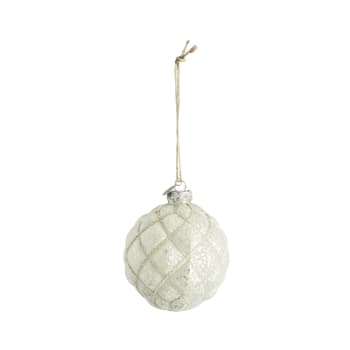 Norille bauble H11 cm. off white