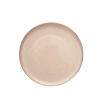 Clara lunch plate Ø20X1.5 cm, Rose/L. Gold