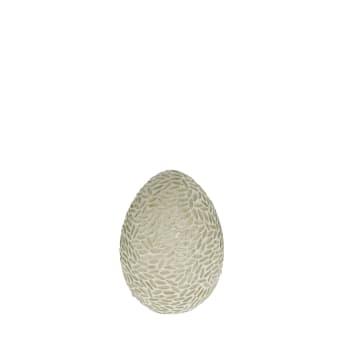 Murilia egg 15 cm, Clear/White
