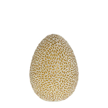 Murilia egg 20 cm, Mellow/White