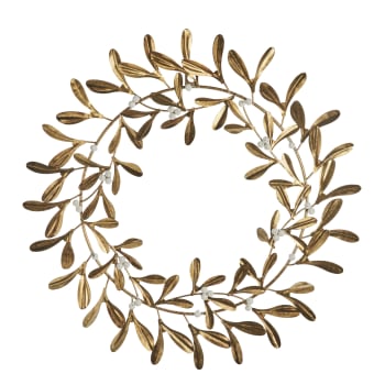 Missia wreath Ø40.5cm. light gold iron