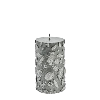 Cristiellia decoration candle H10 cm. dark grey