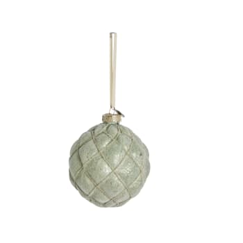 Norille bauble 10X10X11 cm, Dusty Green